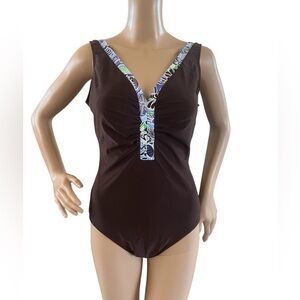 Suit Yourself One Piece Swimsuit Brown